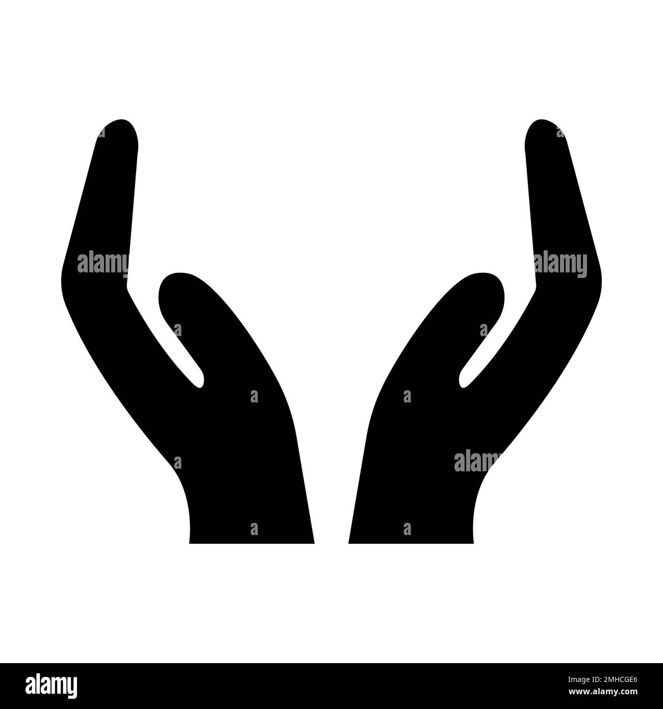 Icona vettoriale a mani cubate per design grafico, logo, sito Web, social media, app mobile, illustrazione dell'interfaccia utente Illustrazione Vettoriale