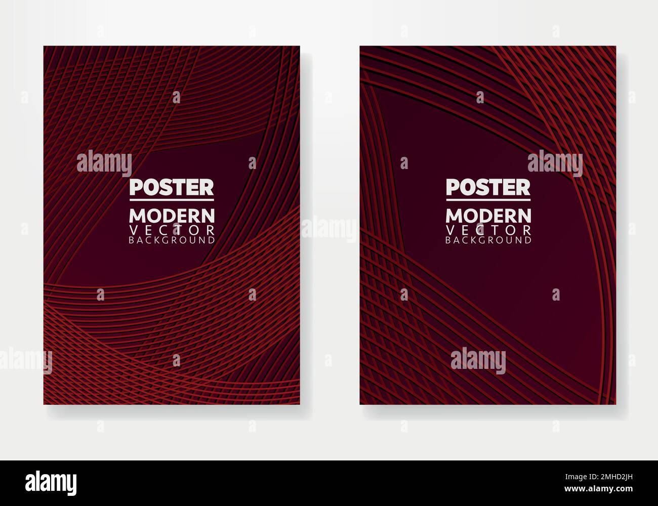 Moderno banner design web set di modelli. Poster vettoriale o banner. Design vettoriale colorato con spazio fotografico Illustrazione Vettoriale