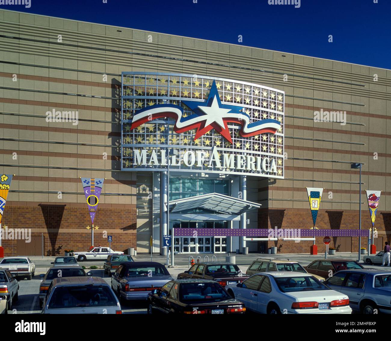 1992 CARTELLO D'INGRESSO STORICO DEL CENTRO COMMERCIALE MALL OF AMERICA (©TRIPLE FIVE GROUP 1992) BLOOMINGTON MINNESOTA USA Foto Stock
