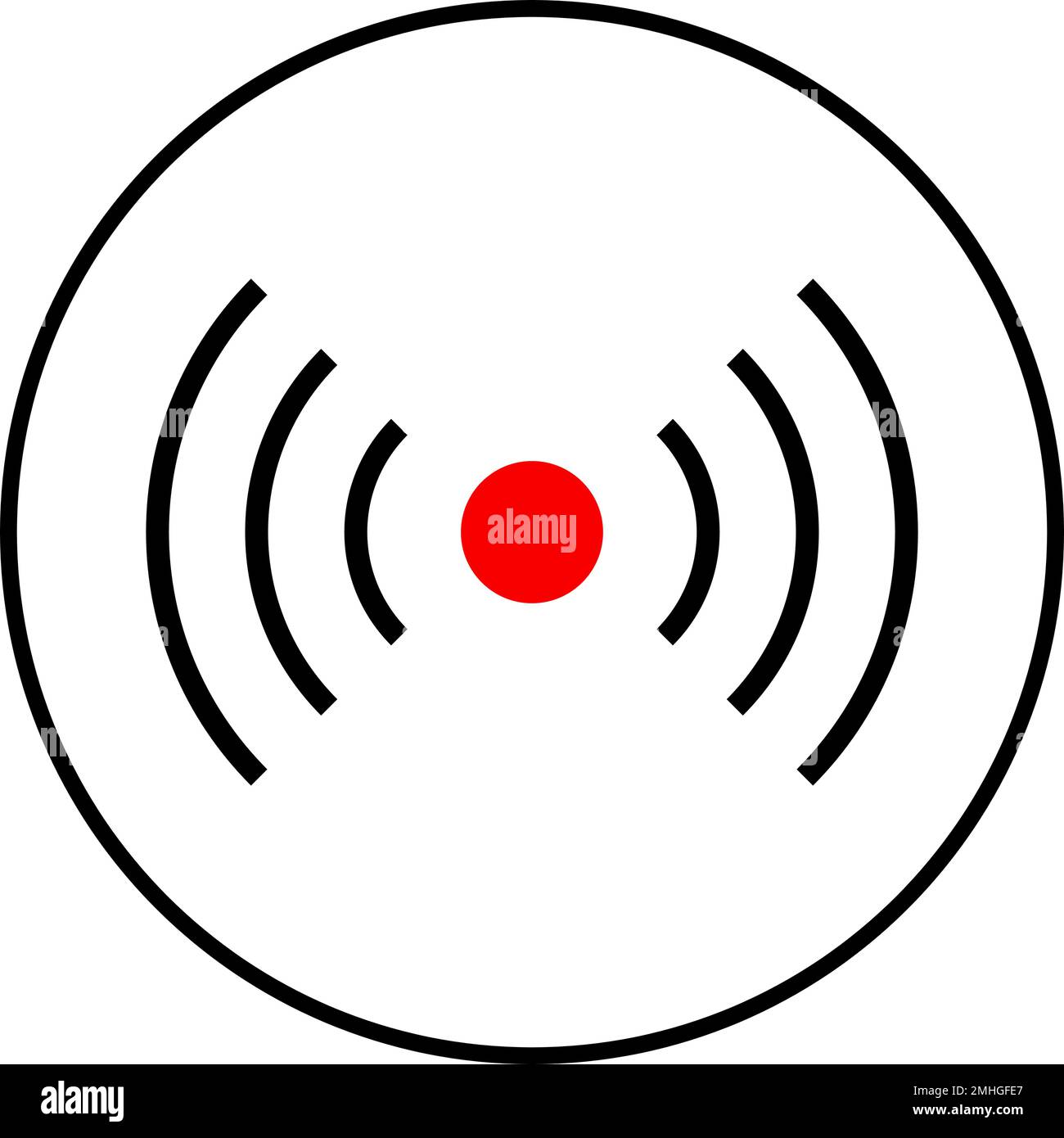 Icona Round Live Streaming. Icona Live. Vettore modificabile. Illustrazione Vettoriale