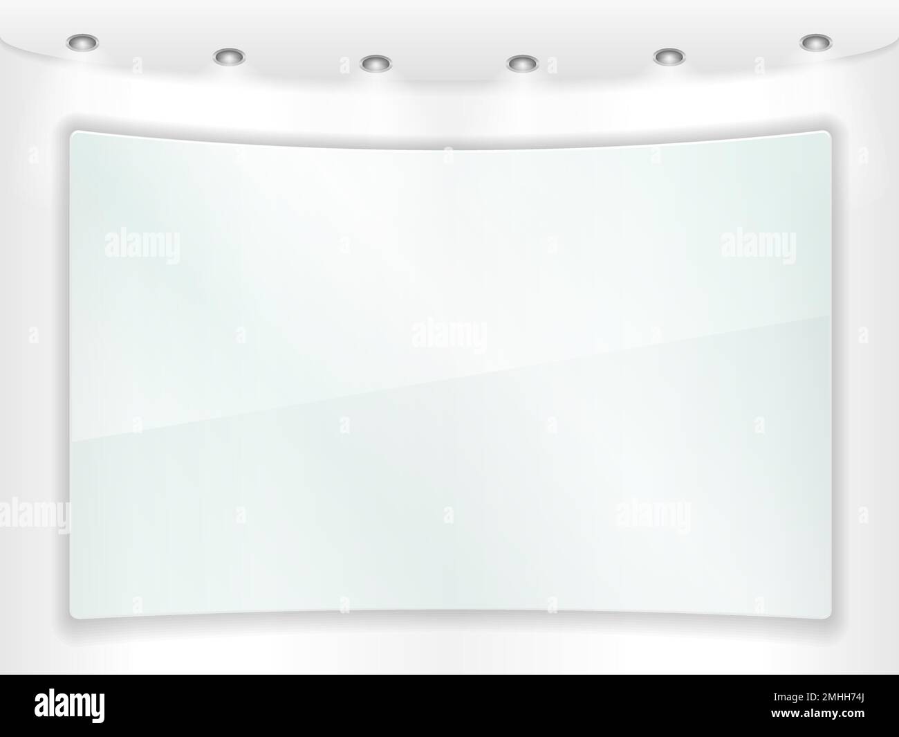 Cornice in vetro trasparente, illustrazione Vector eps10 Illustrazione Vettoriale