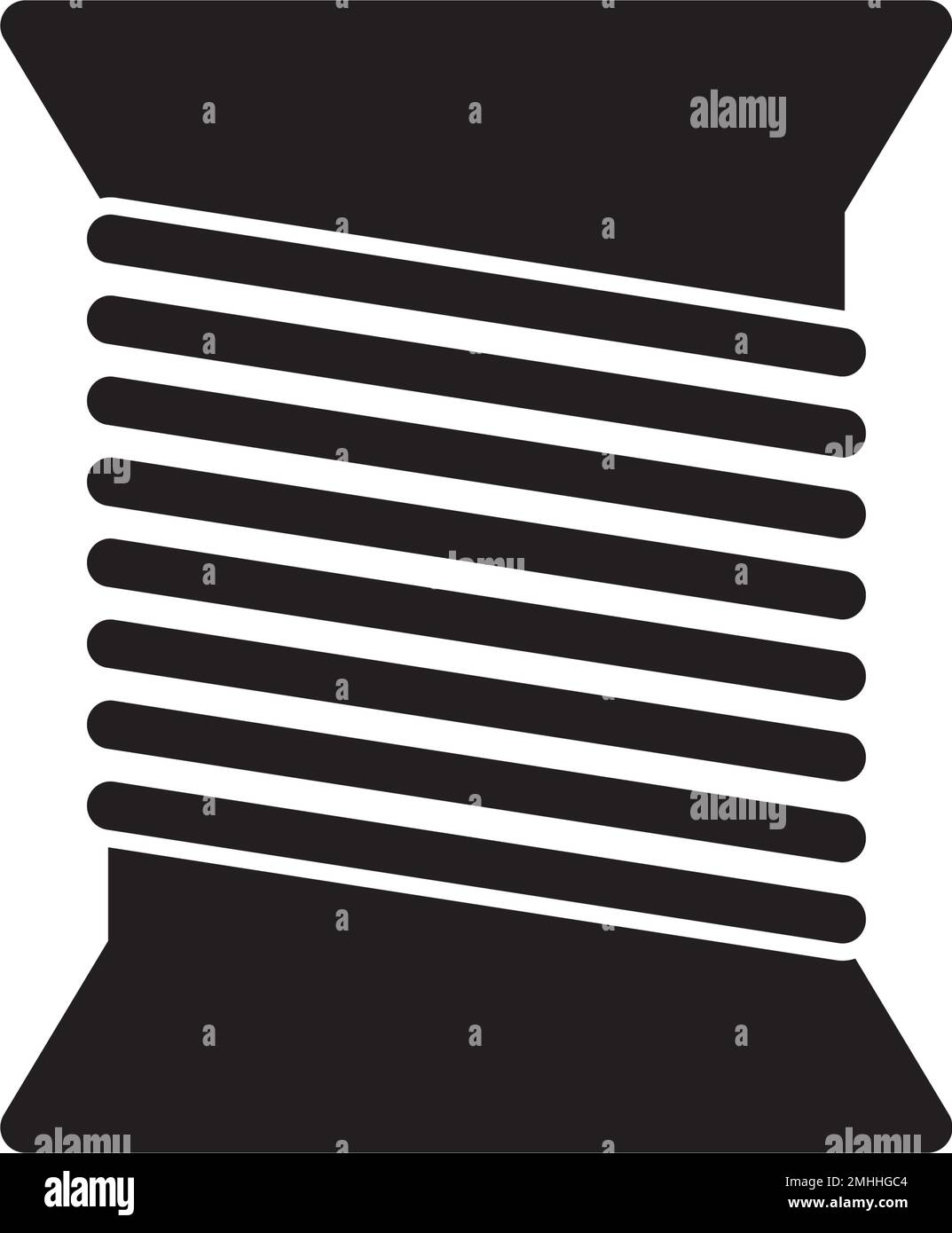 icona arrotolatore, disegno del simbolo di illustrazione vettoriale. Illustrazione Vettoriale