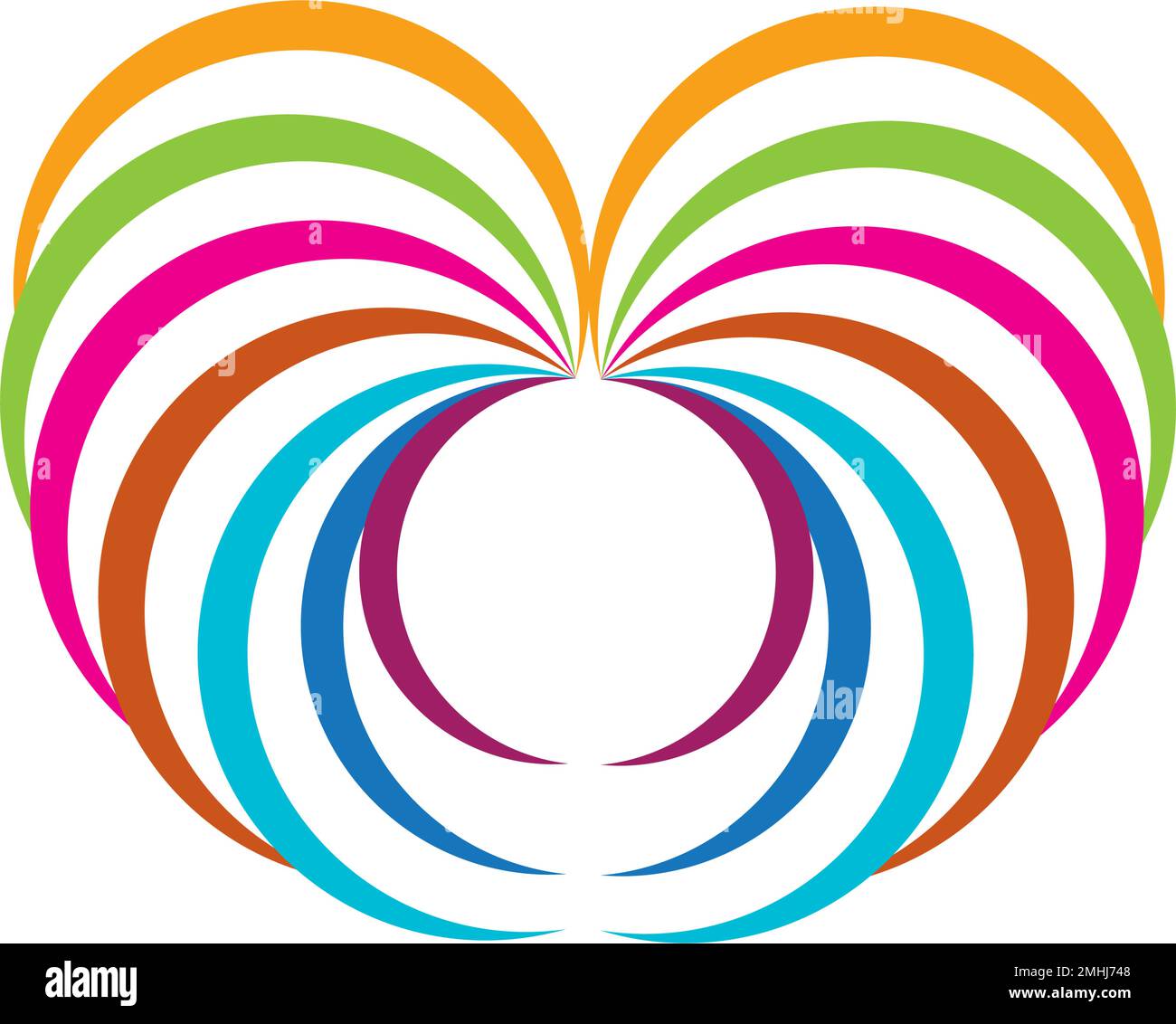 icona a colori disegno astratto disegno vettoriale Illustrazione Vettoriale