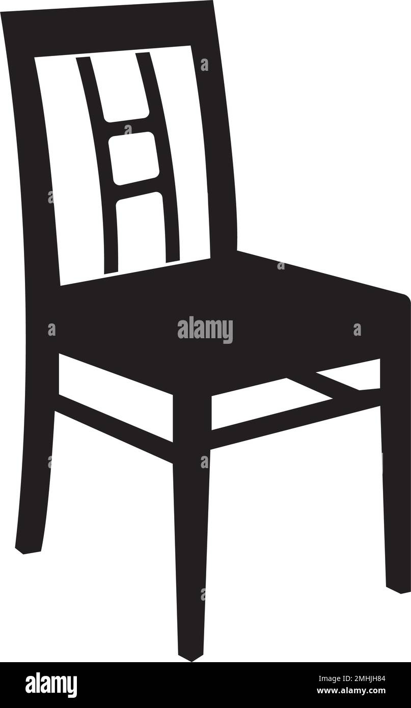 icona vettore sedia. simboli e simboli di disegno di illustrazione. Illustrazione Vettoriale