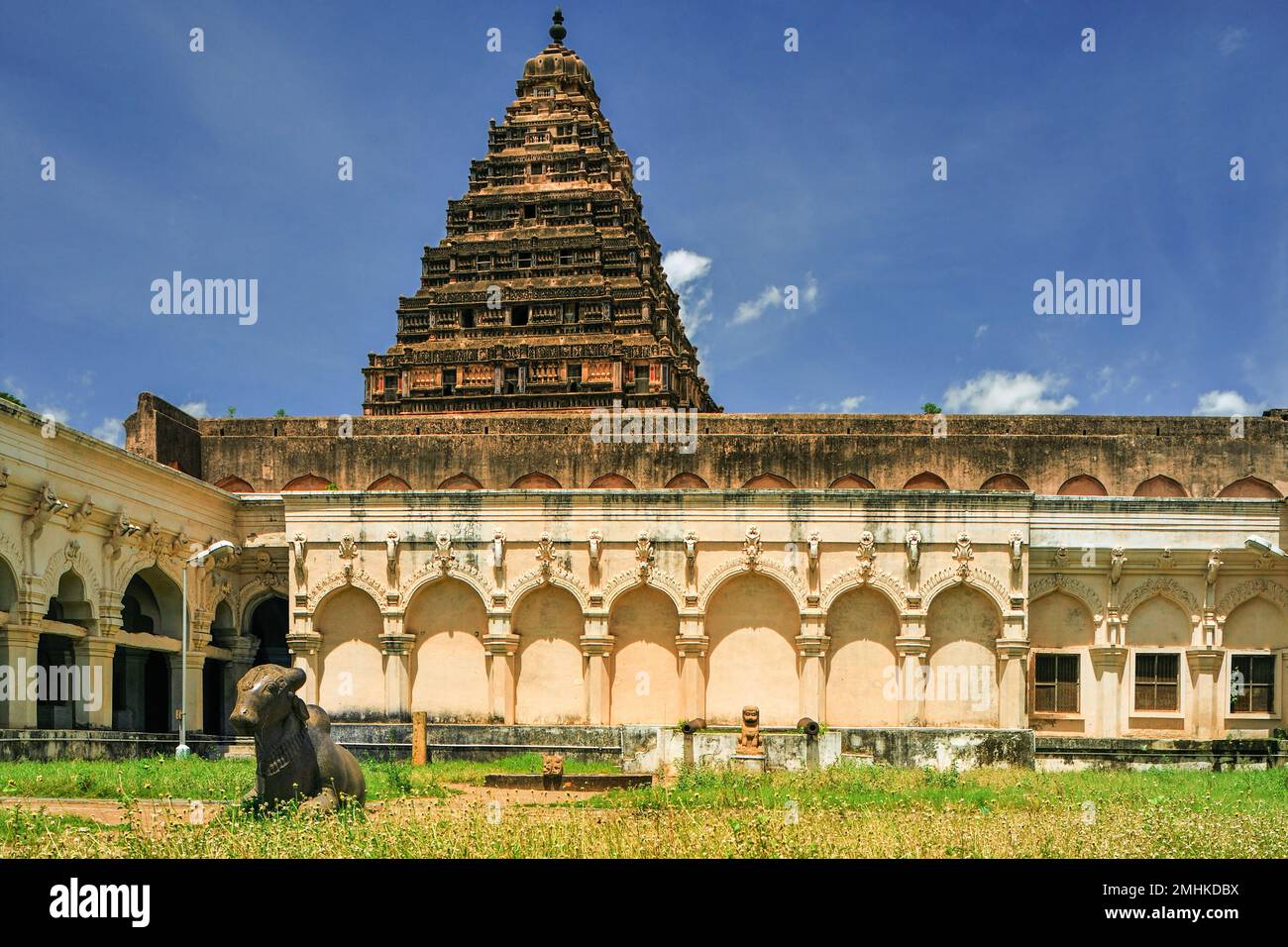 08 22 2009 Thanjavur Maratha Palace, Thanjavur Aranmanai Palace, Tanjore, Thanjavur, Tamil Nadu, India. Foto Stock