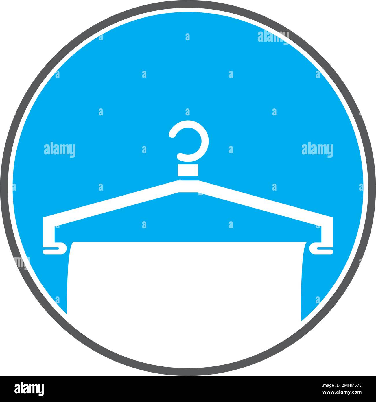 Appendiabiti logo vettoriale illustrazione semplice design. Illustrazione Vettoriale