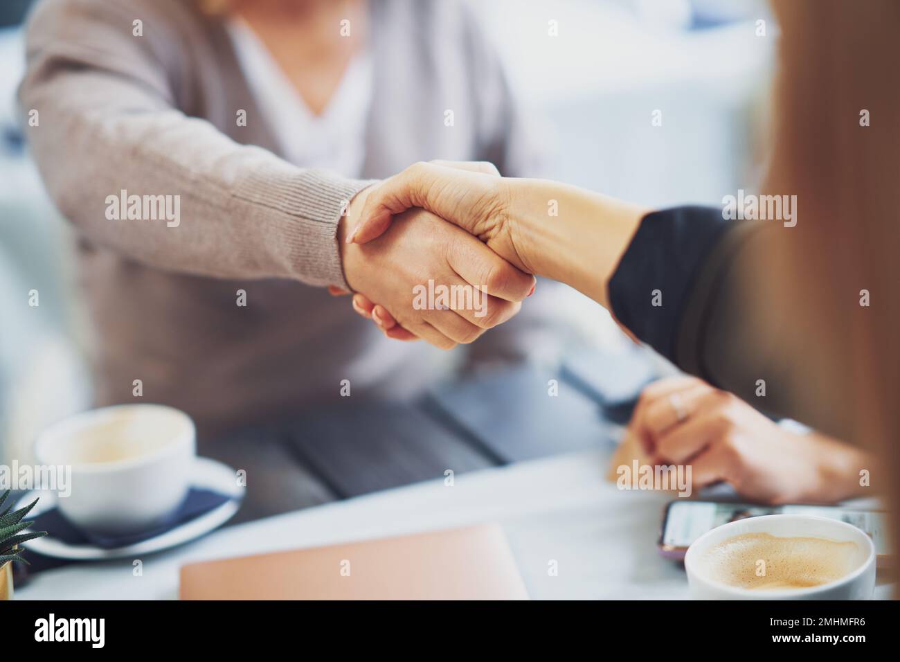Primo piano della riunione di lavoro delle donne Foto Stock