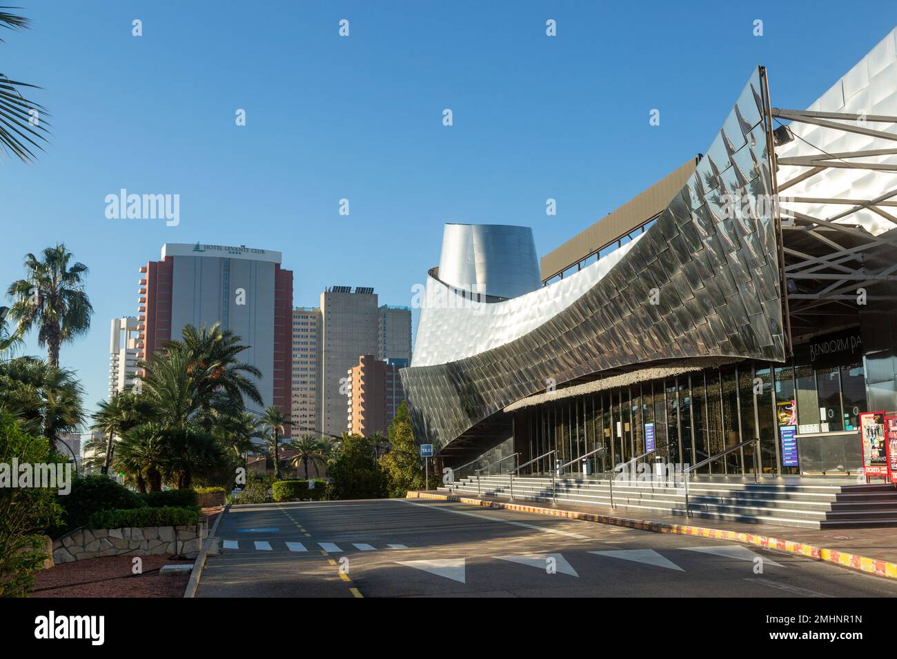 Il Palazzo di Benidorm, la località di Benidorm, Costa Blanca, la provincia di Valencia, Spagna Foto Stock