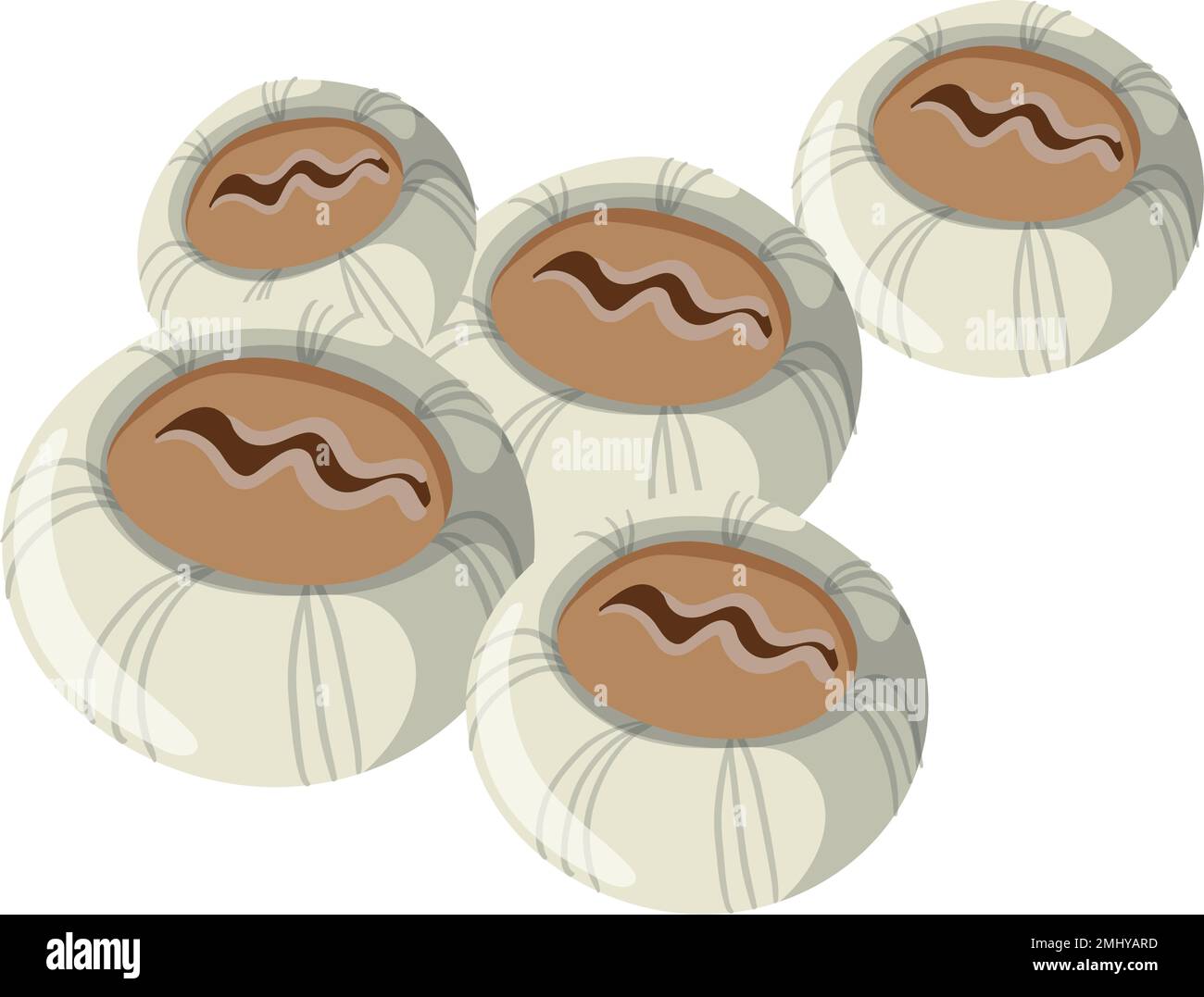 Barnacles isolato roccia riva animale illustrazione Illustrazione Vettoriale