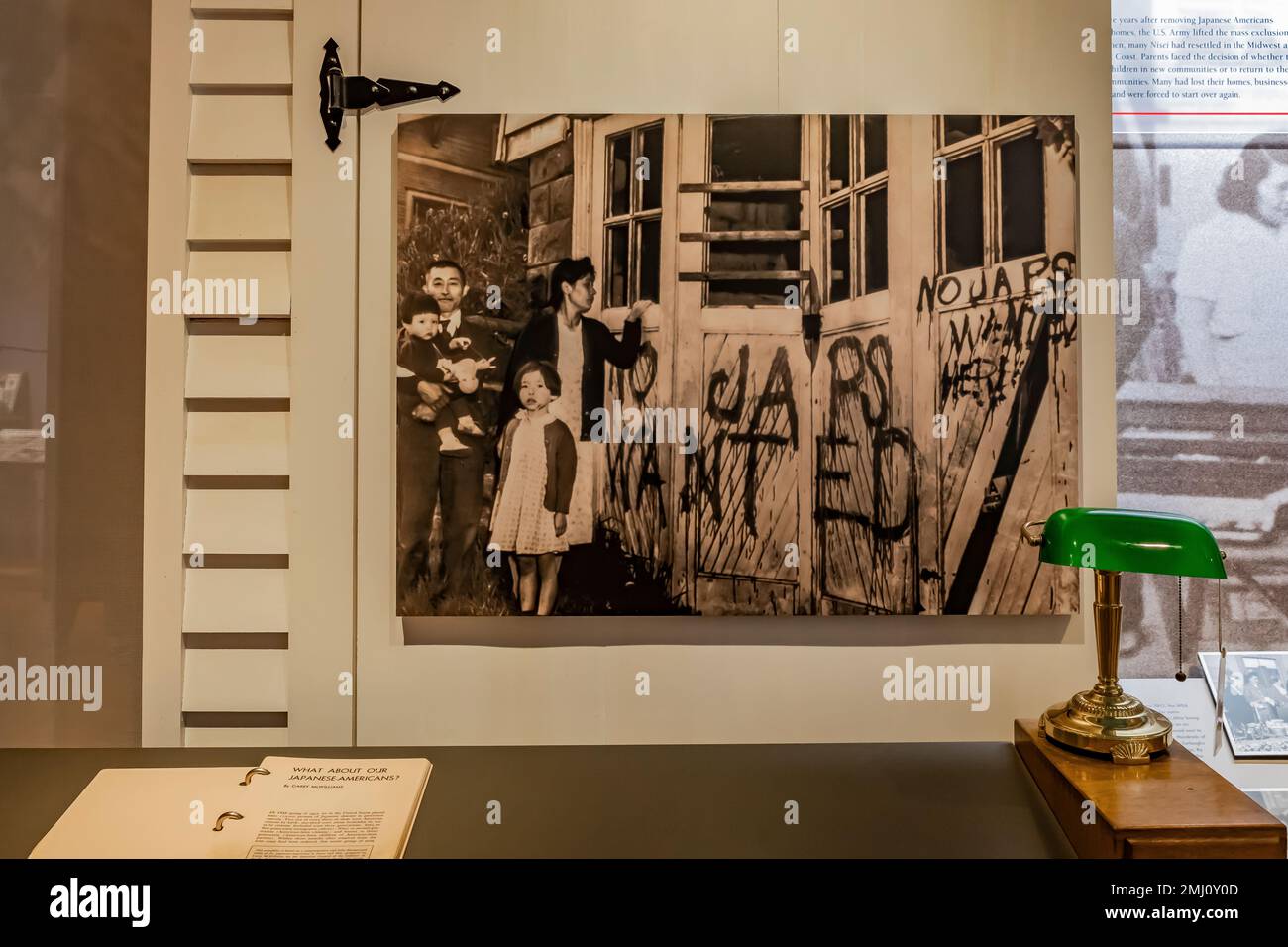 Centro visitatori NPS presso il sito storico nazionale di Manzanar, Owens Valley, California, Stati Uniti Foto Stock