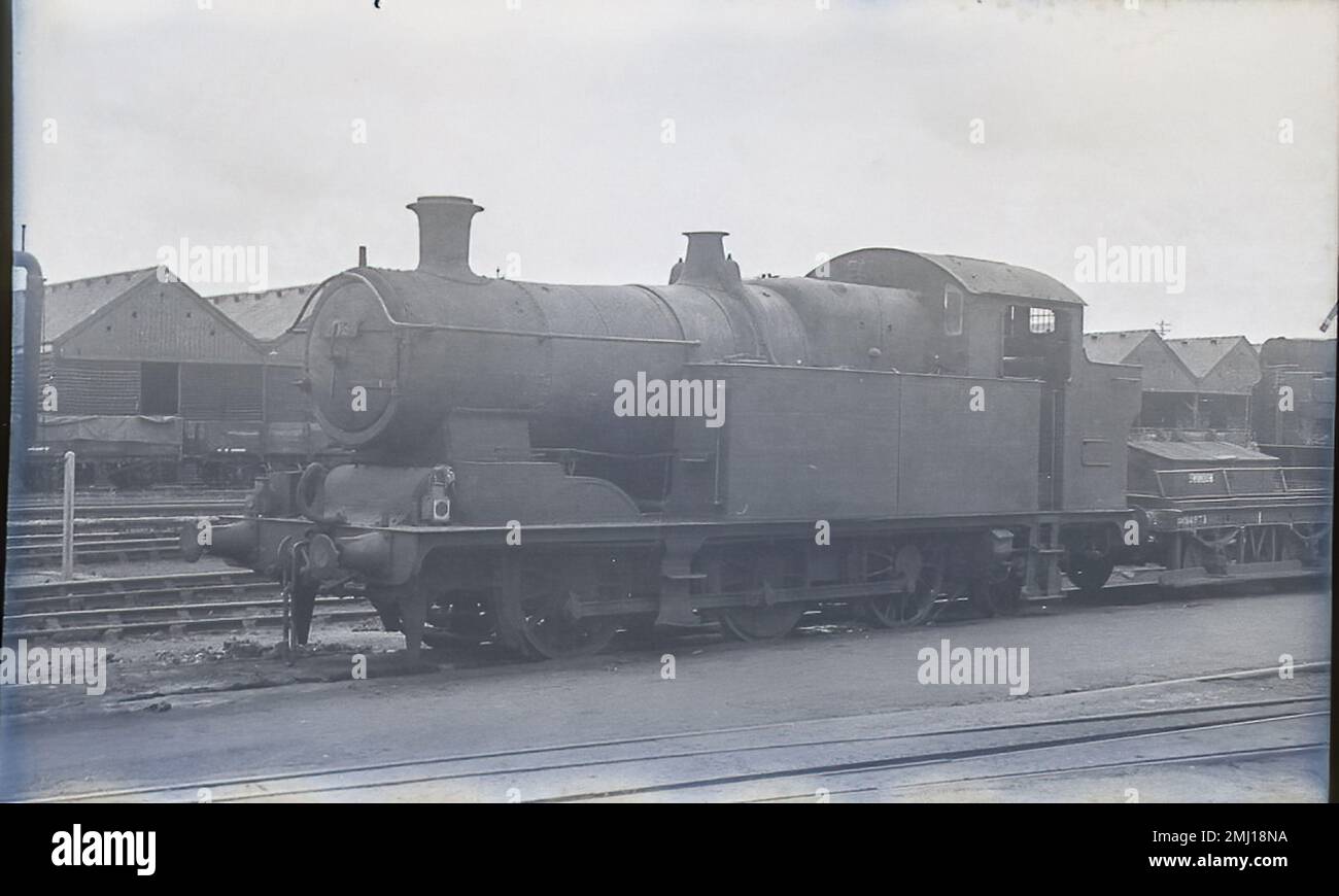 Ex ferrovia di paglia vale Classe 04 0-6-2T locomotiva a Swindon Works negli anni '1950s Foto Stock