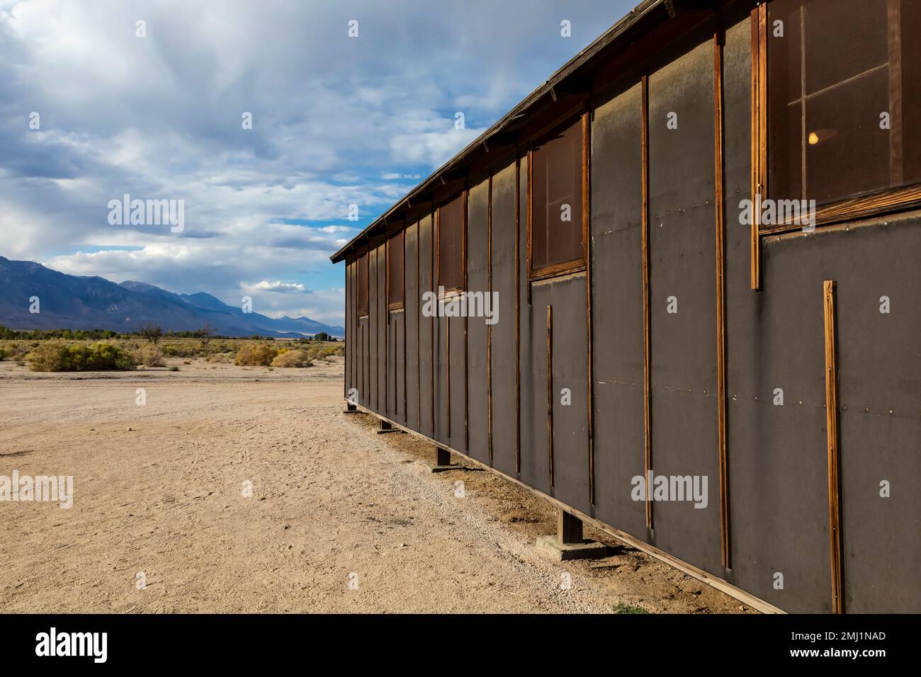 Sala disordine al Manzanar National Historic Site, Owens Valley, California, USA Foto Stock