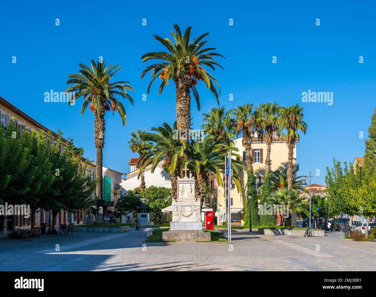 Centro della città di Nafplio, Peloponneso, Grecia Foto Stock