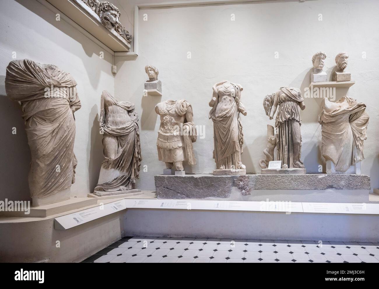 Museo Archeologico dell'Asclepieion di Epidauro, antica città di Epidauros, Peloponneso, Grecia Foto Stock