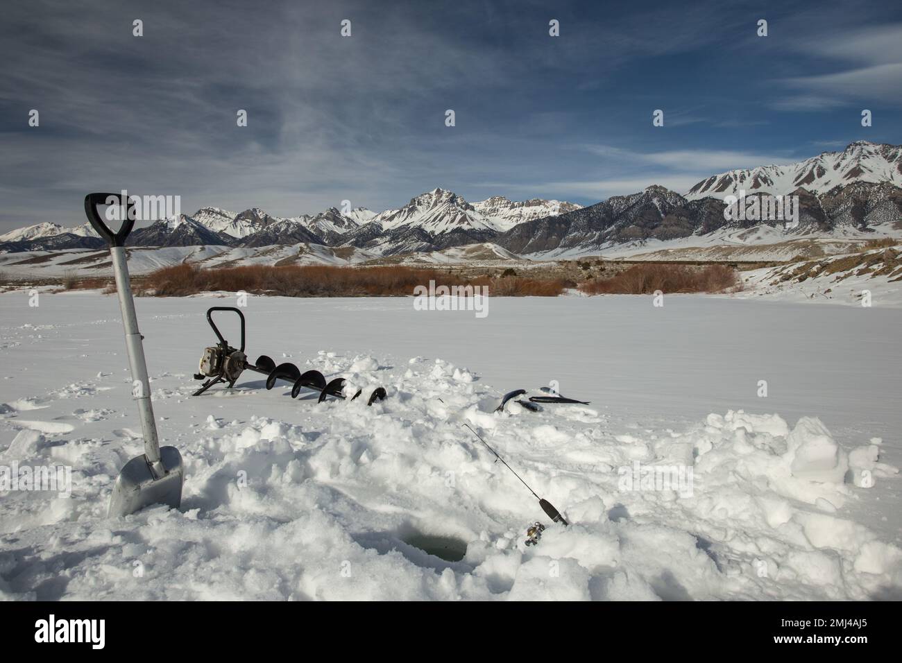 Lago artificiale di Mackay, Idaho Foto Stock