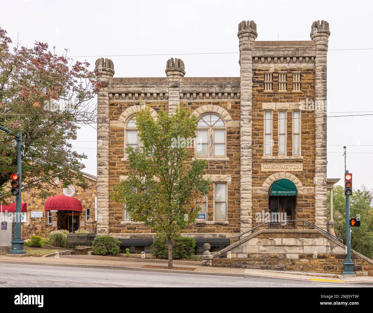 Fayetteville, Arkansas, USA - 16 ottobre 2022: La storica prigione della contea di Washington Foto Stock