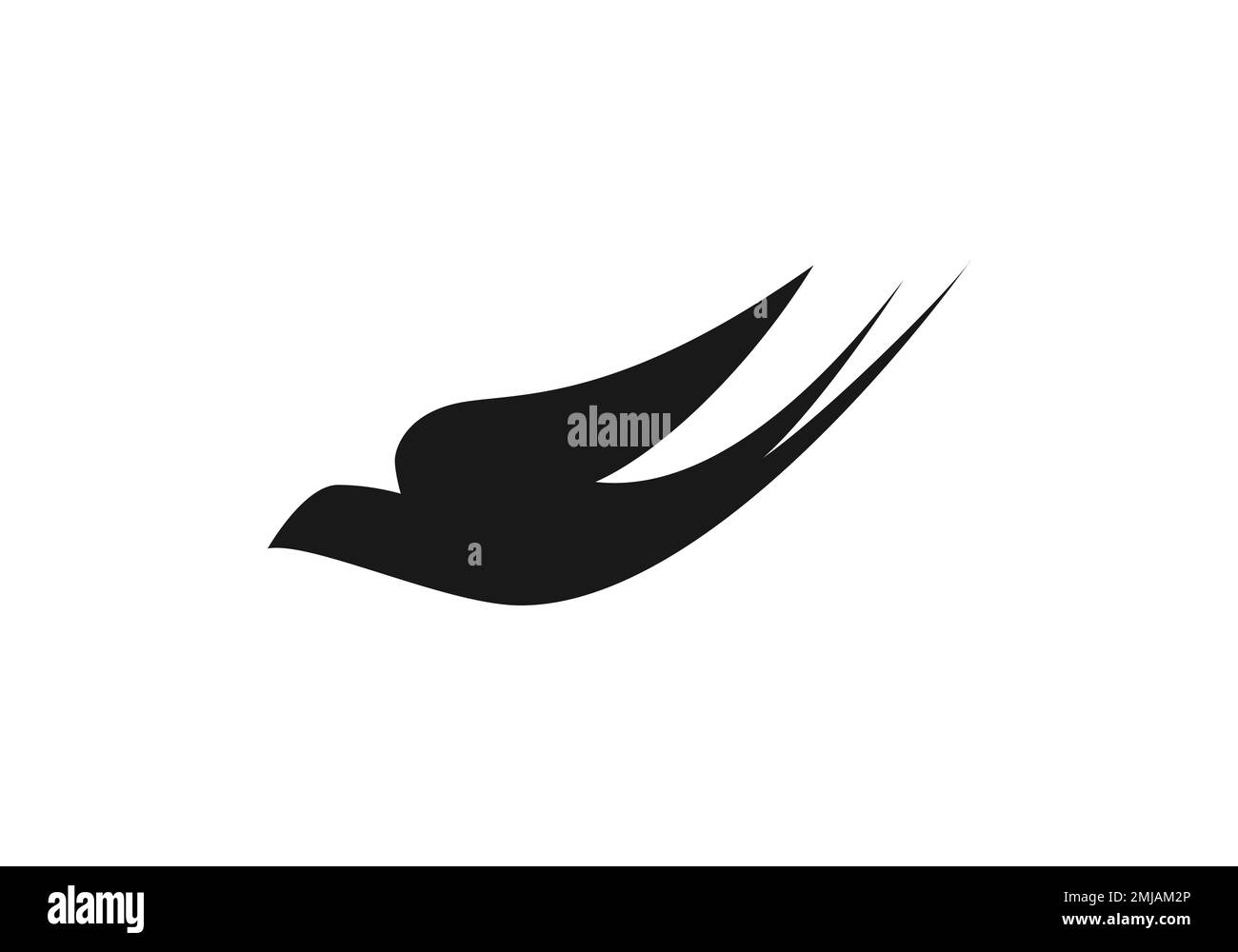 bird logo design per il vostro business Illustrazione Vettoriale