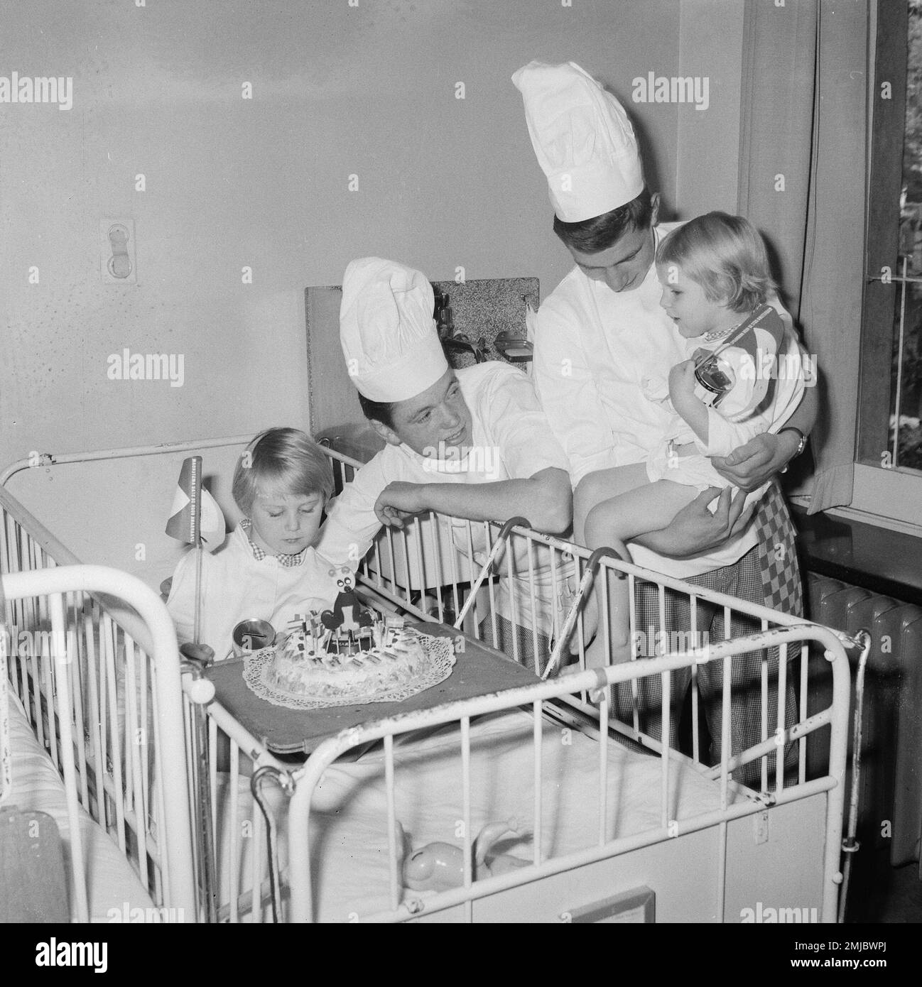 Storia dei Paesi Bassi: Giornata mondiale del risparmio, festa all'Emma Children's Hospital di Amsterdam; data: 29 ottobre 1962 Foto Stock
