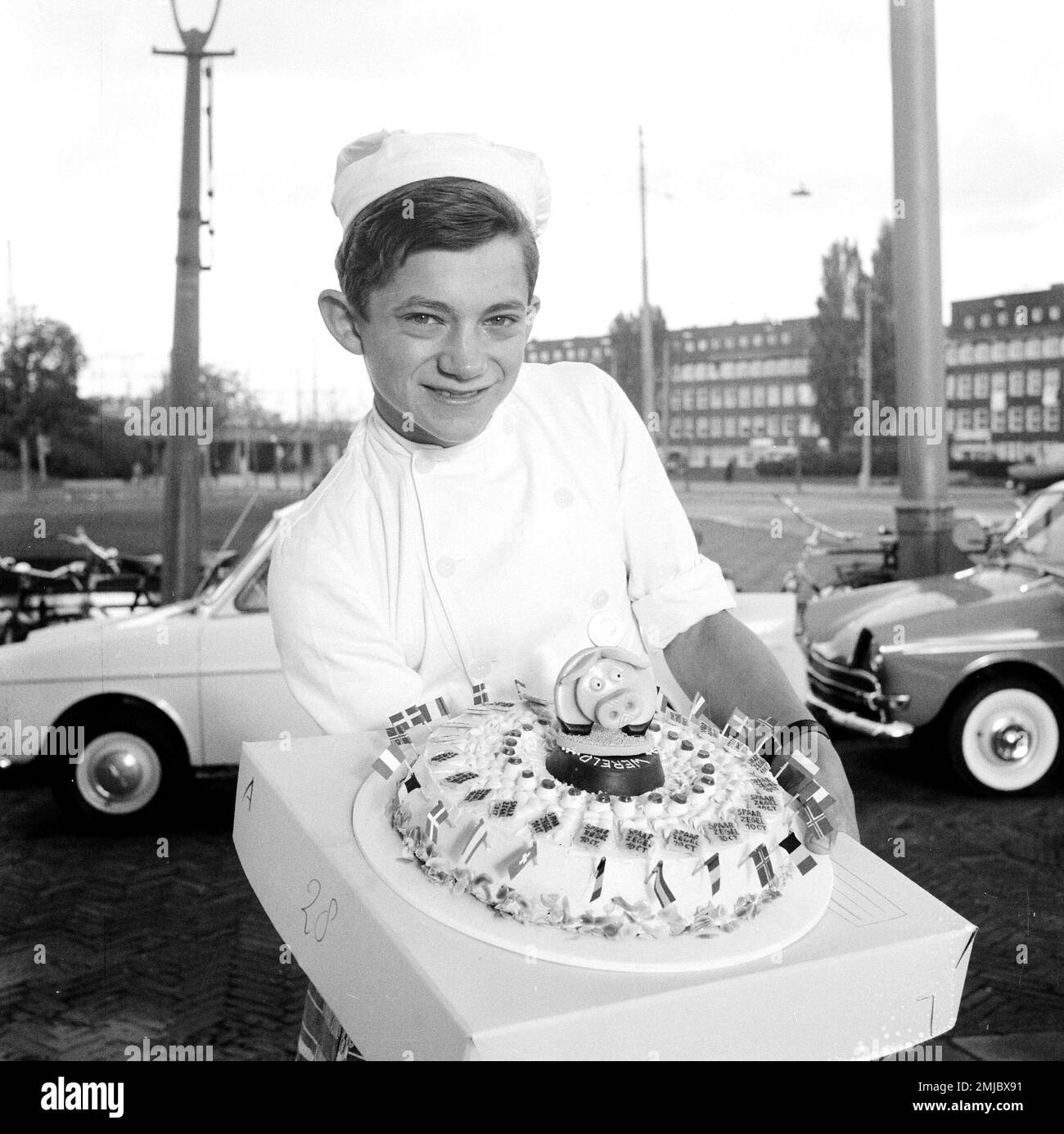 Storia dei Paesi Bassi: Giornata mondiale del risparmio, festa all'Emma Children's Hospital di Amsterdam; data: 29 ottobre 1962 Foto Stock