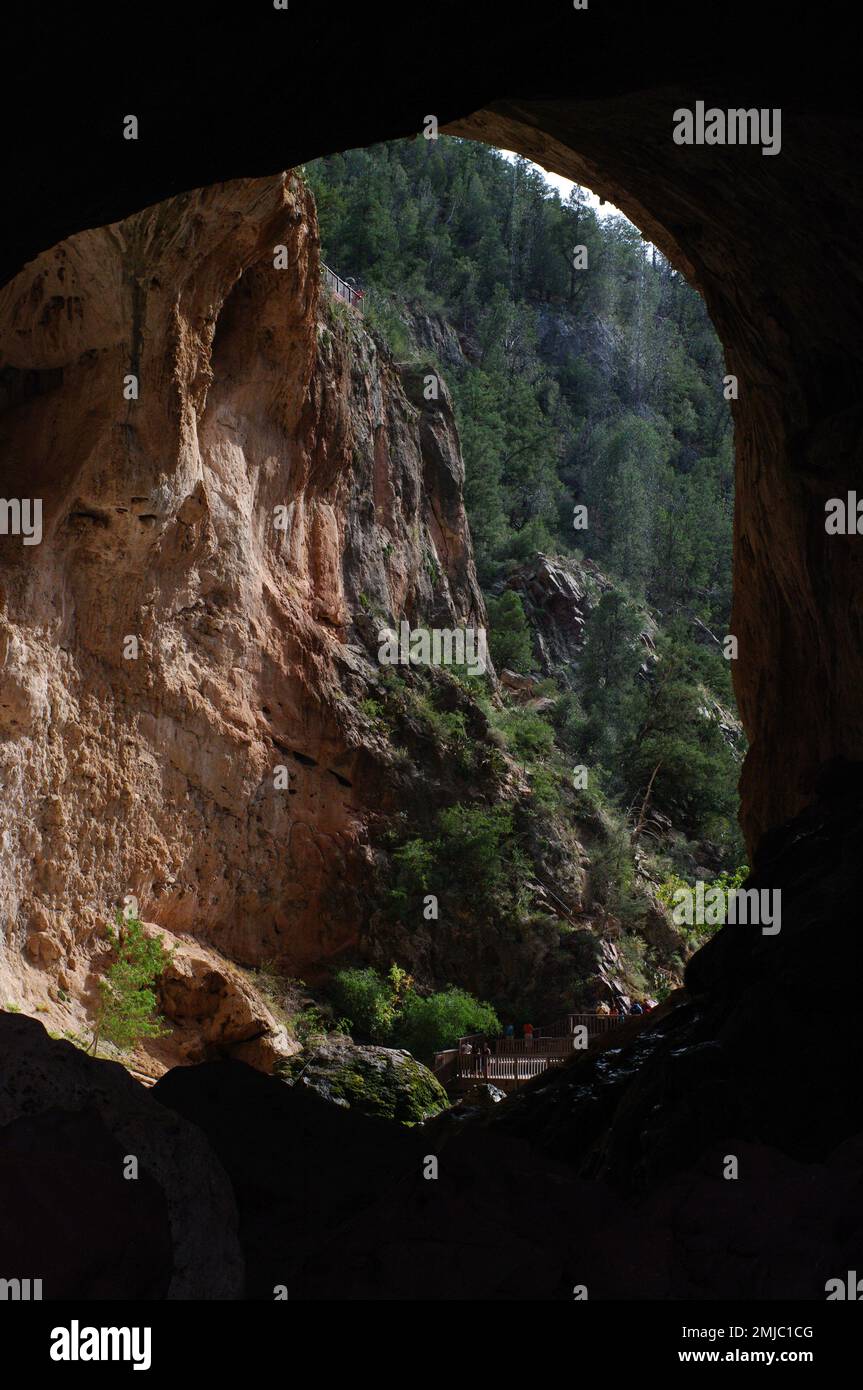 Vista sui ponti naturali di Tonto in Arizona Foto Stock