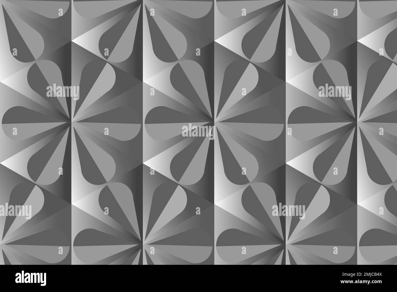 Semplice sfondo grigio vettoriale con motivo geometrico 3D Illustrazione Vettoriale