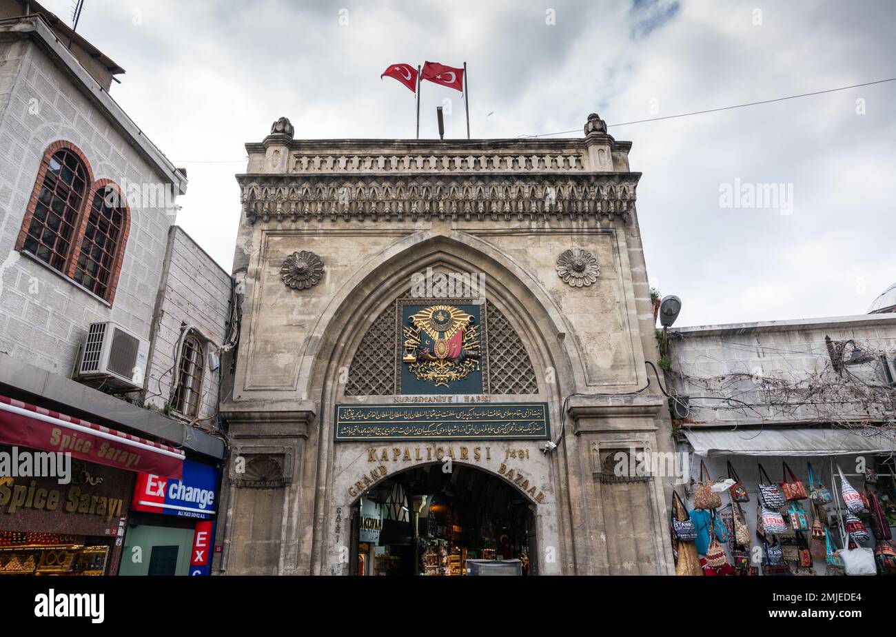 Il bazar del Grand Bazaar di Istanbul Foto Stock