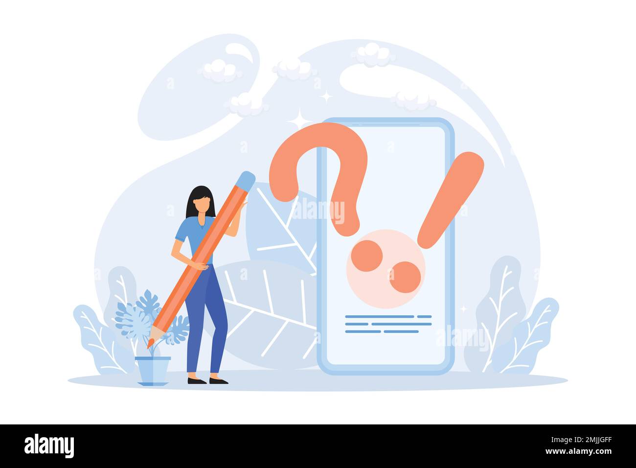 Feedback e revisione dell'illustrazione. Caratteri che forniscono un feedback positivo al servizio di helpdesk. Scala di valutazione e concetto di soddisfazione del cliente. Vettore piatto Illustrazione Vettoriale