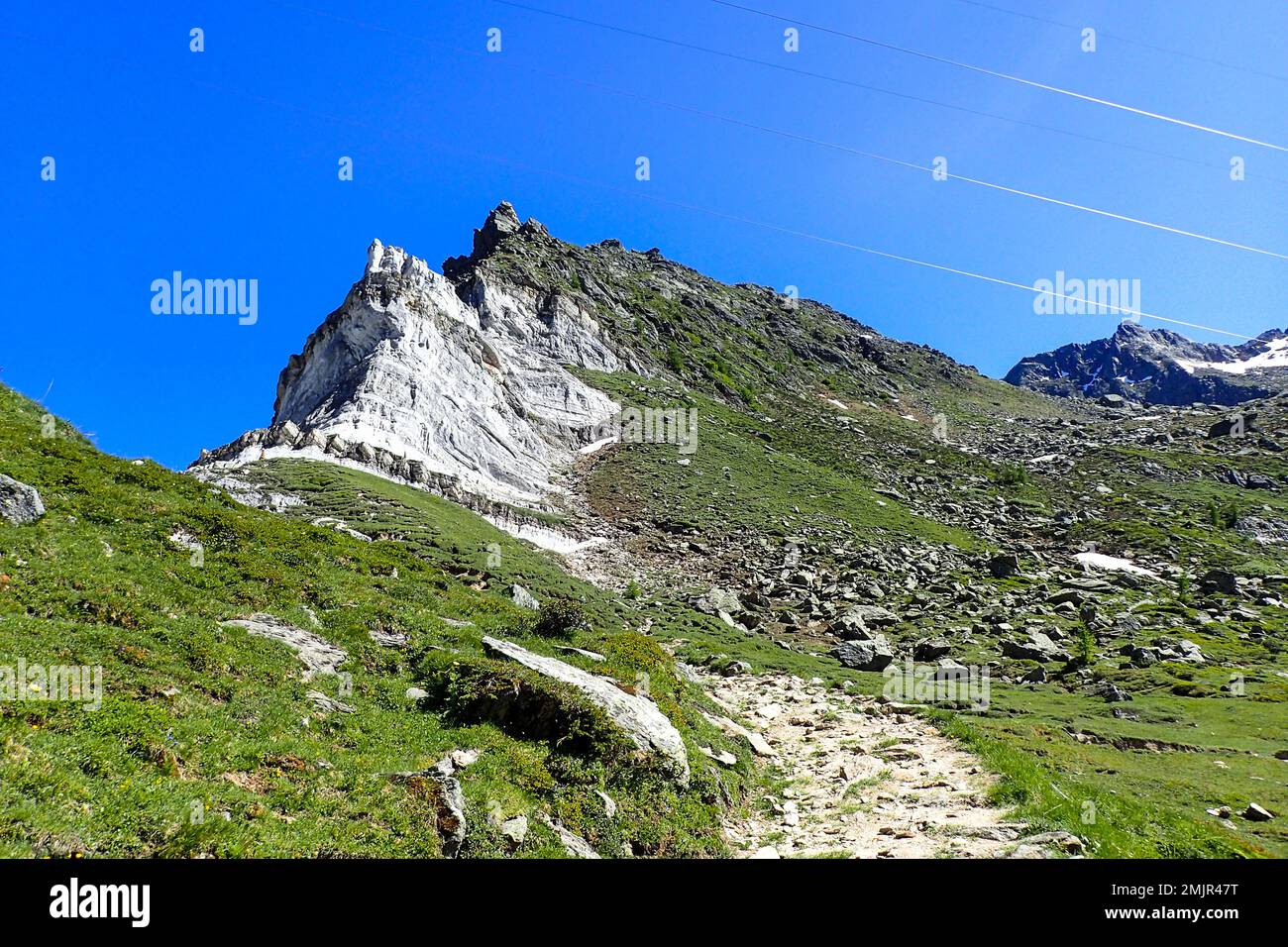 Tremorgio, Svizzera: Panorama alpino del Campolungo Foto Stock