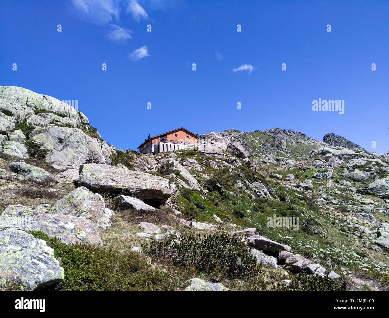 Tremorgio, Svizzera: Panorama alpino del Campolungo Foto Stock