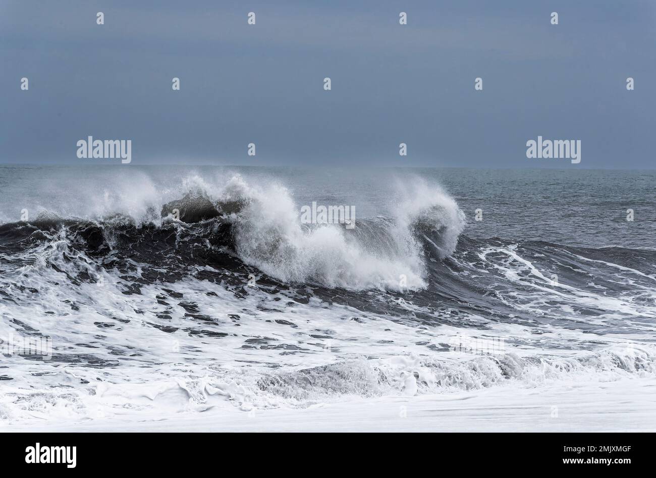 Onda gigante in Islanda Foto Stock