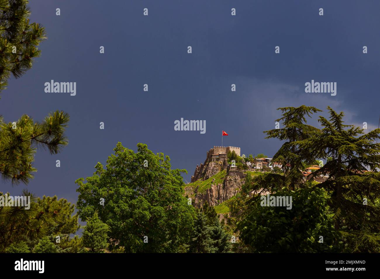 Castello di Ankara. Capitale di Turkiye. Luoghi storici ad Ankara. Foto Stock