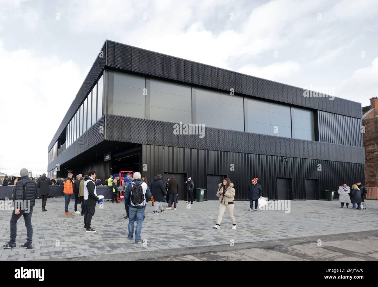 Edmiston House, il nuovo museo del club Rangers, davanti alla partita della Cinch Premiership allo stadio Ibrox di Glasgow. Data immagine: Sabato 28 gennaio 2023. Foto Stock