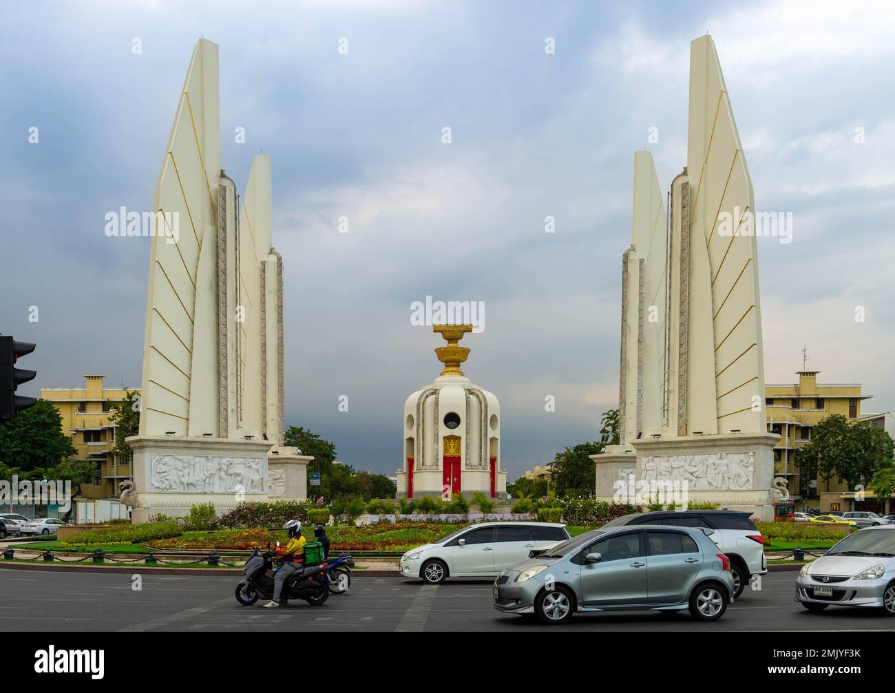 Il Monumento alla democrazia, Bangkok, Thailandia Foto Stock