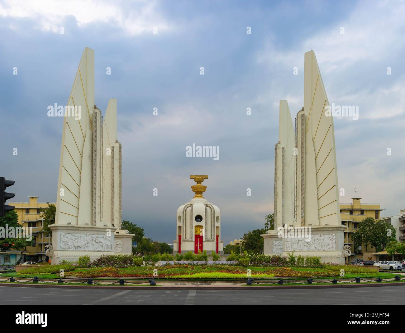Il Monumento alla democrazia, Bangkok, Thailandia Foto Stock