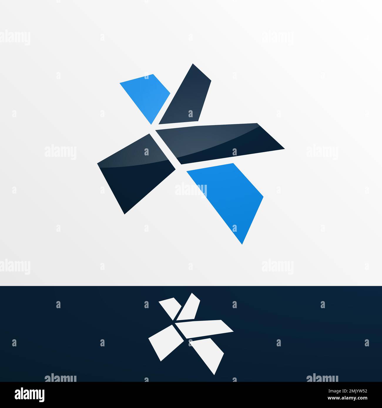 Il modello di logo lettera K e Y è facile da creare e adatto alle aziende in formato vettoriale eps Illustrazione Vettoriale