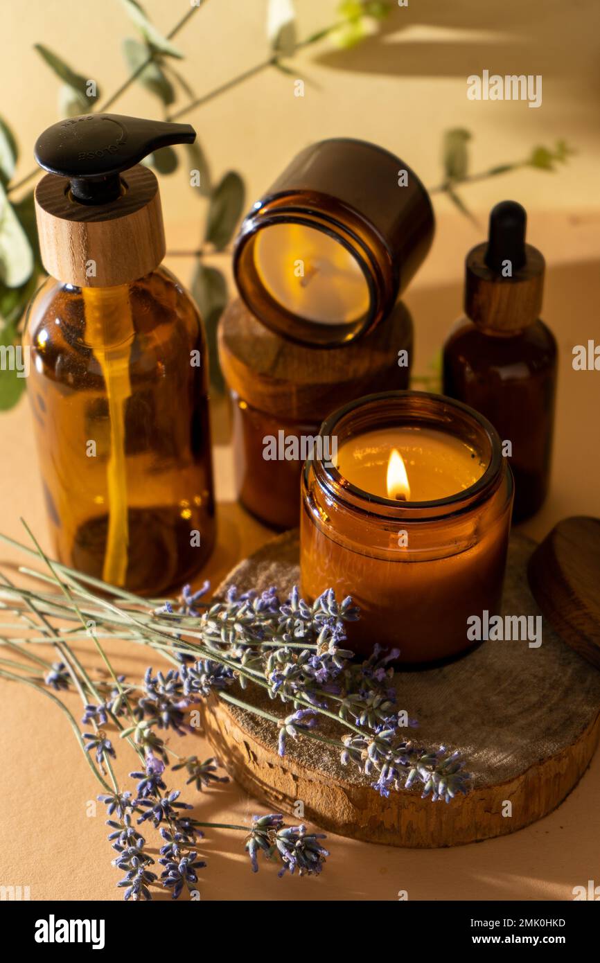 100% candele di cera di soia naturale vaso di legno di sandalo candele nere  profumate contenitore di vetro vaso decorativo per la casa - AliExpress