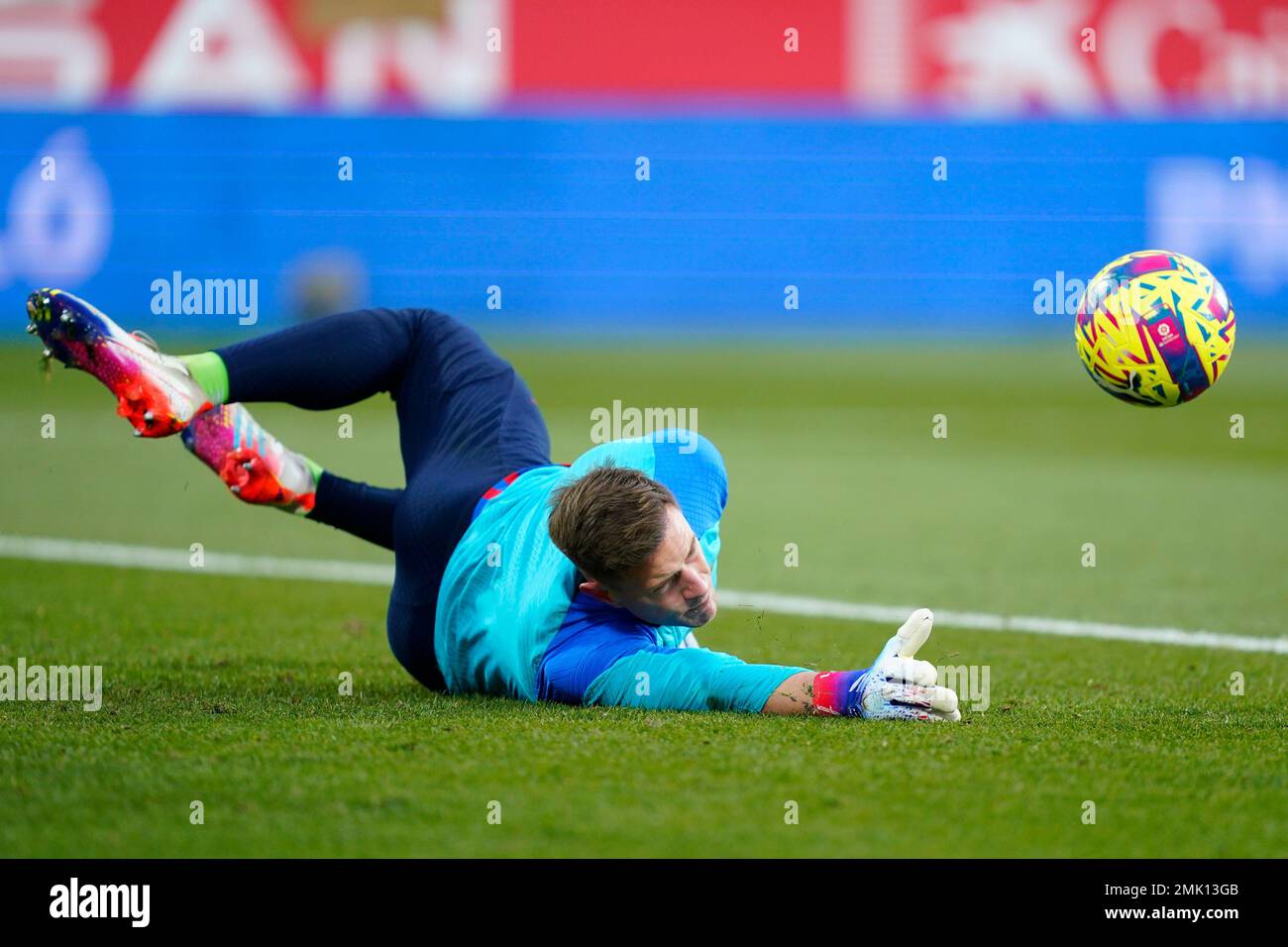 Marc-Andre Ter Stegen del FC Barcelona durante la partita la Liga tra il Girona FC e il FC Barcelona giocata allo stadio Montilivi il 28 gennaio 2023 a Girona, Spagna. (Foto di Sergio Ruiz / PRESSIN) Foto Stock