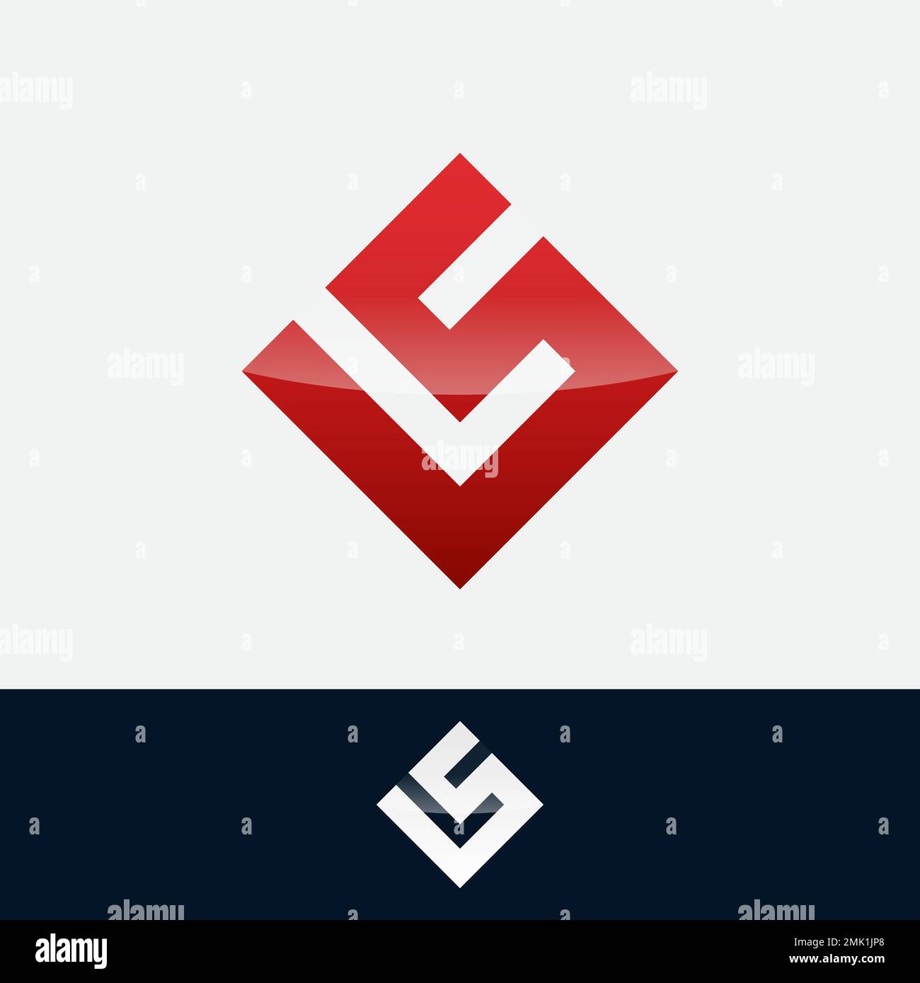 Il modello di logo lettera L e S è facile da creare e adatto alle aziende in formato vettoriale eps Illustrazione Vettoriale