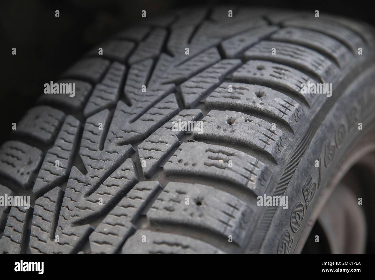 protezione per il primo piano su una vecchia ruota Foto Stock