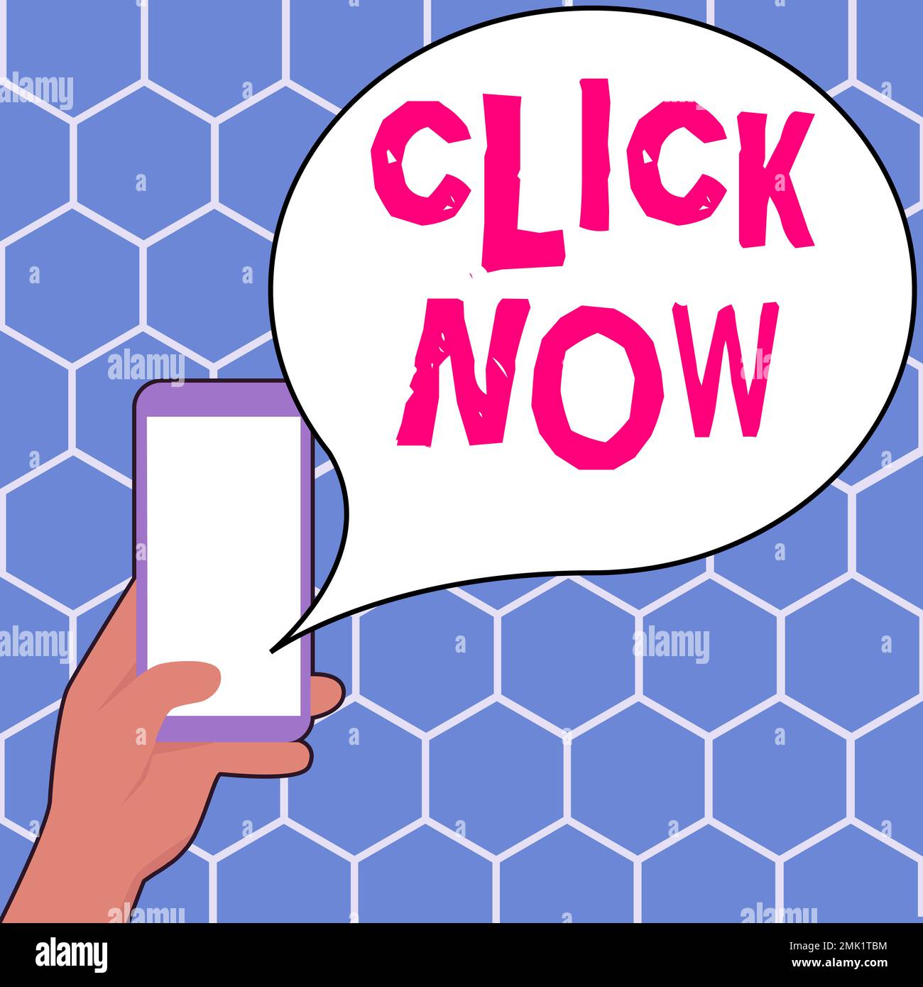 Testo che mostra l'ispirazione fare clic ora. Panoramica aziendale la pressione del pulsante indica la sottoscrizione alle notifiche push Foto Stock
