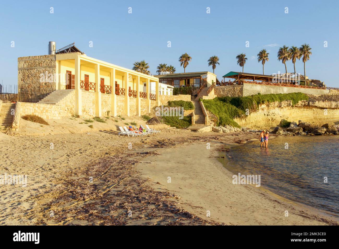 L'hotel e il ristorante 'Oasis at Ayfilon' nella penisola di Karpas nella parte est di Cipro Foto Stock