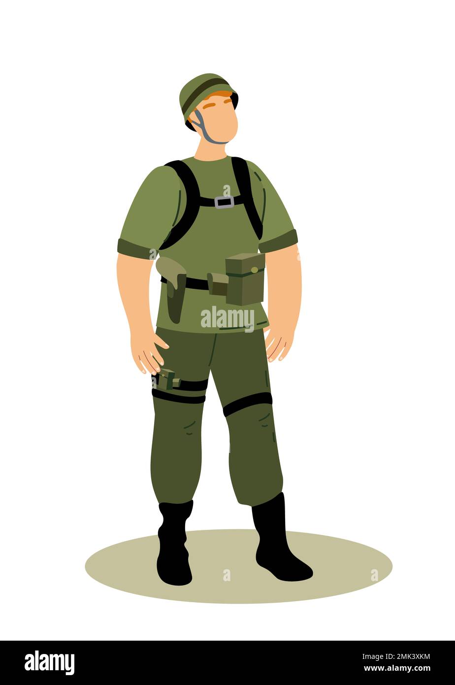 Ufficiale di guardia Soldato militare uomo, esercito del personale vestito in uniforme camouflage.Soldato, agente di servizio segreto, combattimento, Serdeant, Capitan, Army Man, Guardia Foto Stock