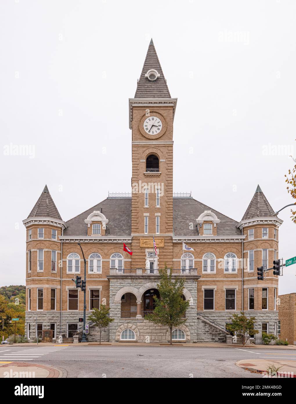 Fayetteville, Arkansas, USA - 16 ottobre 2022: Il vecchio tribunale della contea di Washington Foto Stock