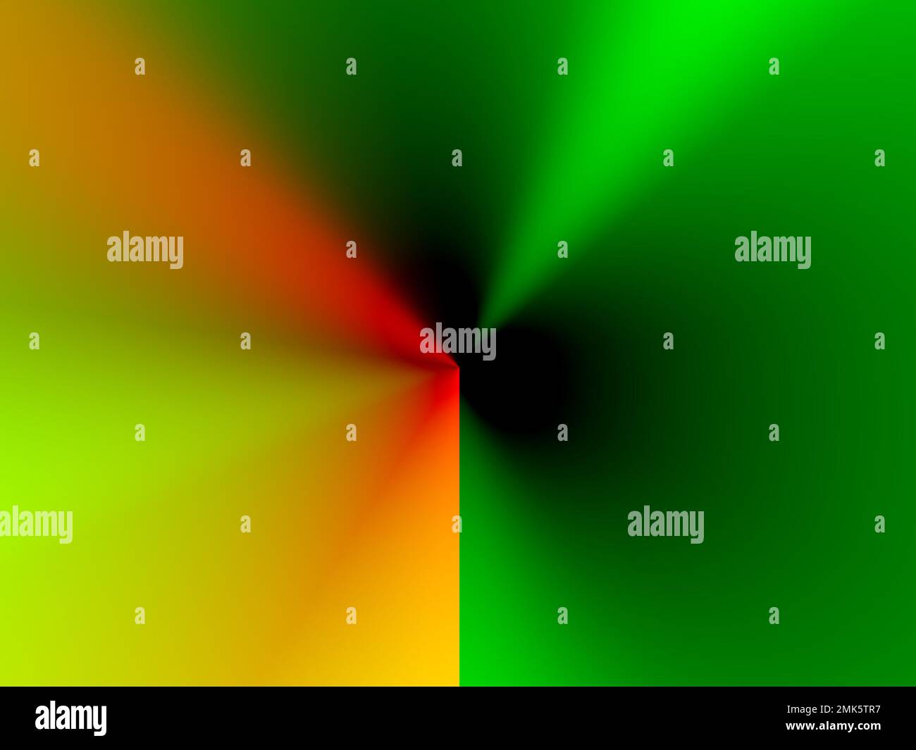 Sfondo astratto, rosso, verde, giallo, gradiente geometrico disegno artistico decorazione Foto Stock