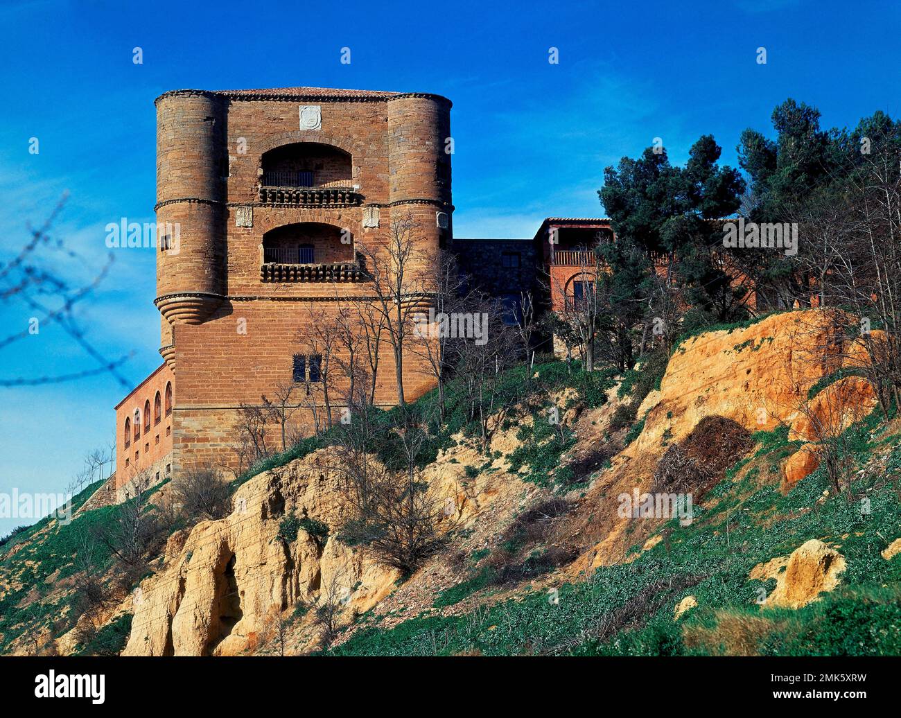 PARADOR NACIONAL DE BENAVENTE - TORRE DEL CARACOL - SIGLO XVI - TRANSICION GOTICO RENACENTISTA. UBICAZIONE: CASTILLO / PARADOR NACIONAL. Benavente. Zamora. SPAGNA. Foto Stock