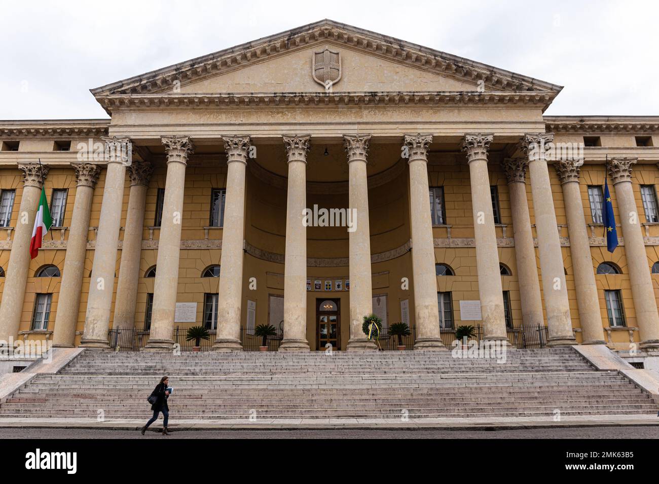 Palazzo Barbieri del centro di Verona, edificio storico Foto Stock