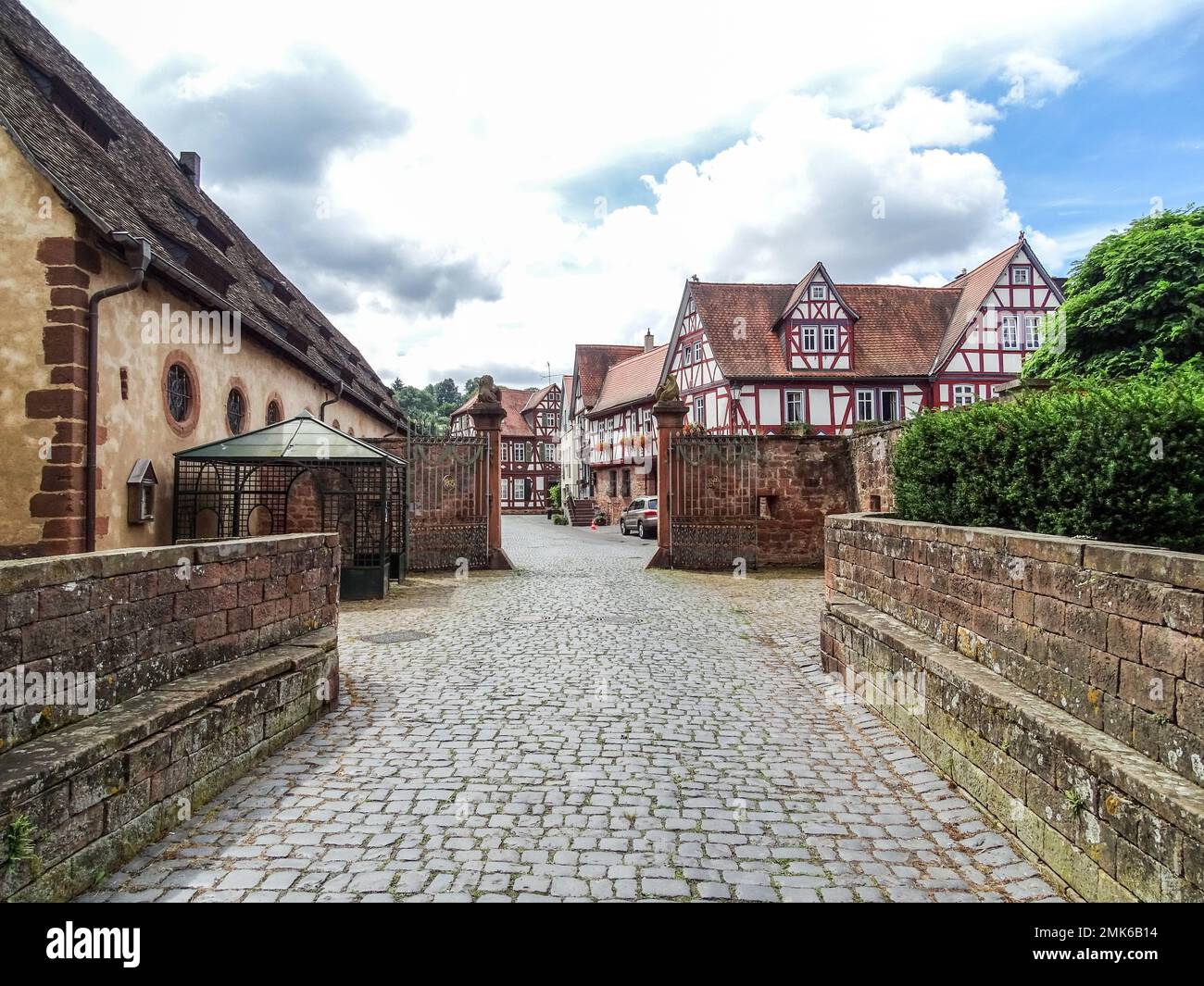 Büdingen, città vecchia in germania Foto Stock