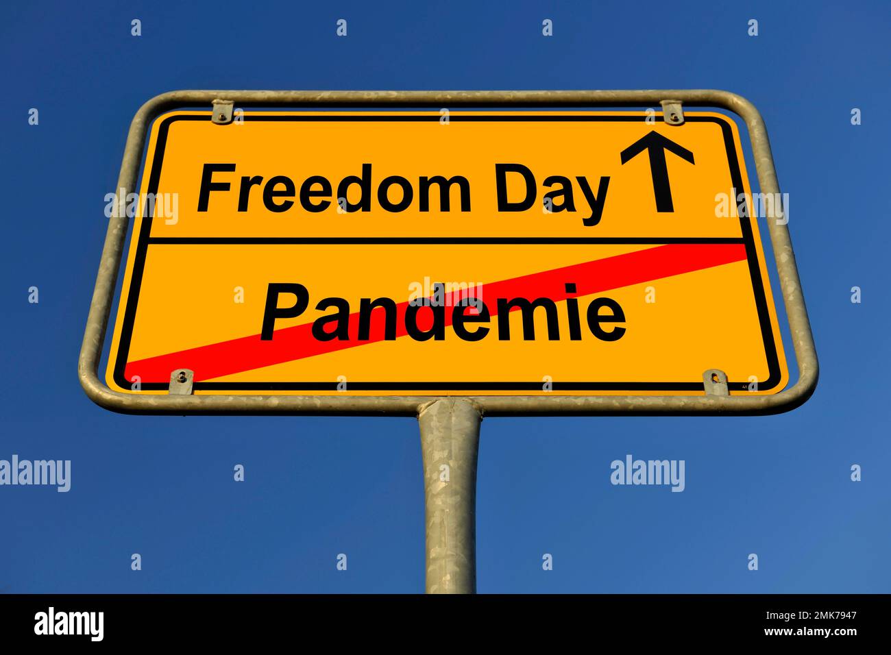 Immagine simbolica, Pandemic diventa endemica, Freedom Day in Germania su 20. 03. 2022, crisi di Corona, Germania Foto Stock