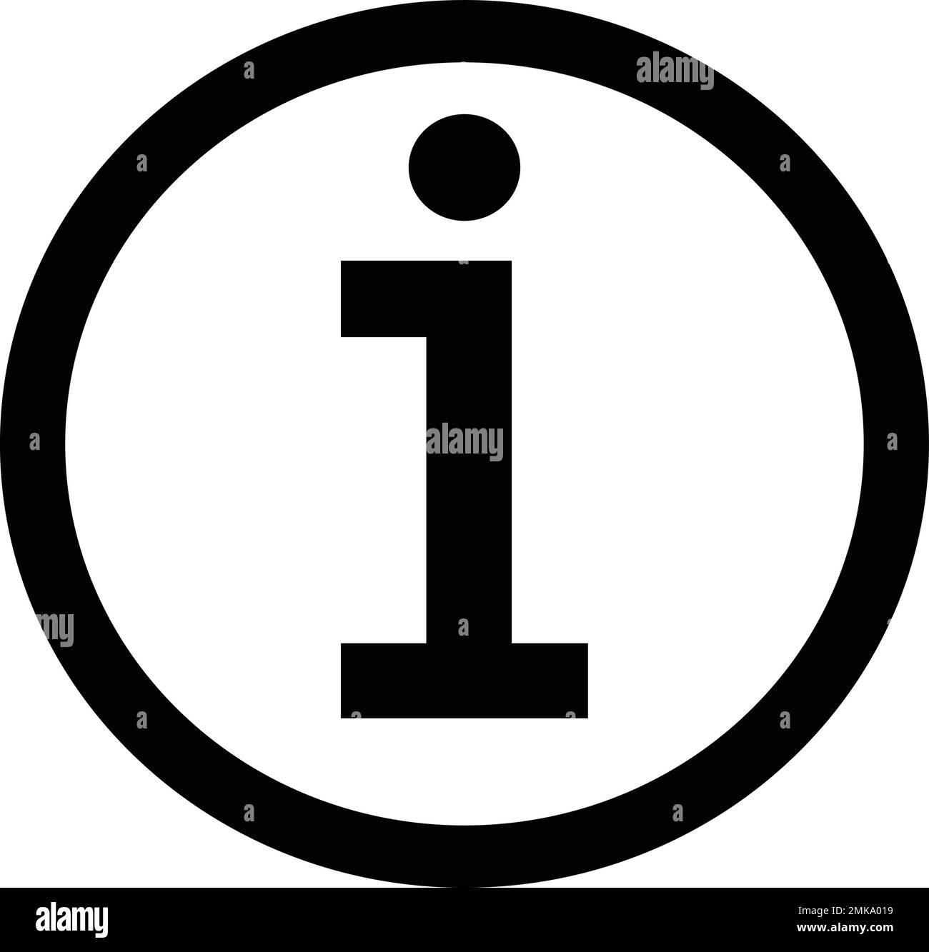 Icona informazioni. Icona punto informativo nera. Logo della Guida. Info vettore di segno semplice Illustrazione Vettoriale