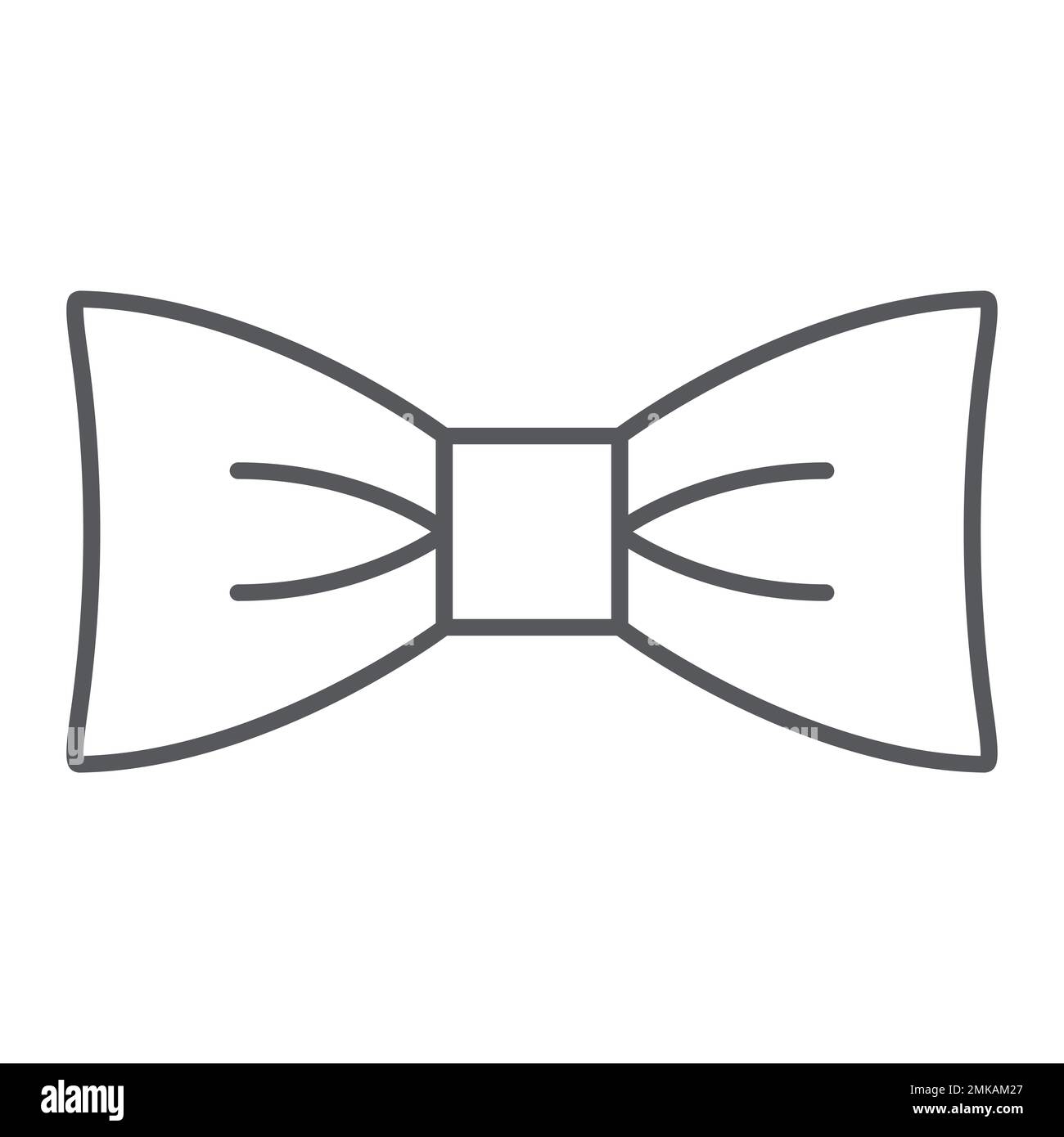 Icona con linea sottile con cravatta ad arco, abiti e accessori, segno con  nodo a farfalla, grafica vettoriale, motivo lineare su sfondo bianco, eps  10 Immagine e Vettoriale - Alamy